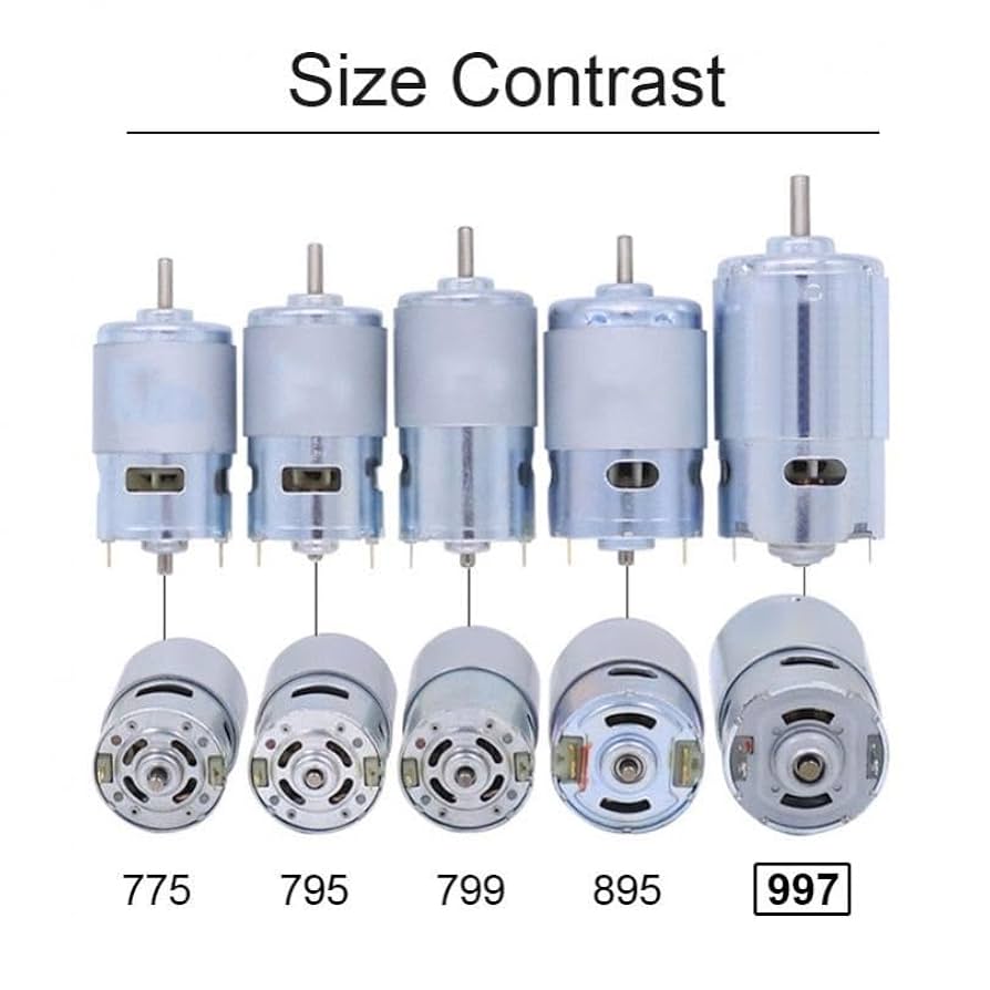 Amazon.com: StiNGZjdM 997 DC Motors 12-36V 18000RPM Large